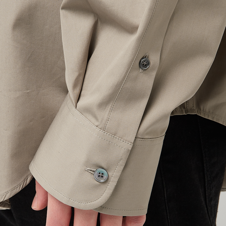 スムース Buy AMI PARIS Ami De Coeur Boxy Fit Shirt in beige | USH145.CO0076