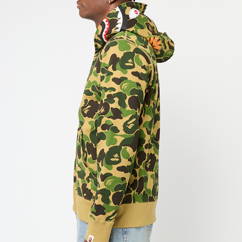 Buy A Bathing Ape ABC Camo Crystal Stone Shark Full Zip Hoodie in