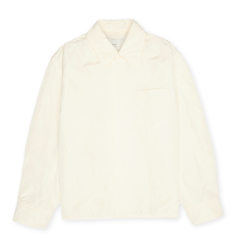 Buy AMI PARIS Surchemise in beige | HJK829.PL0039-185 at MBCY