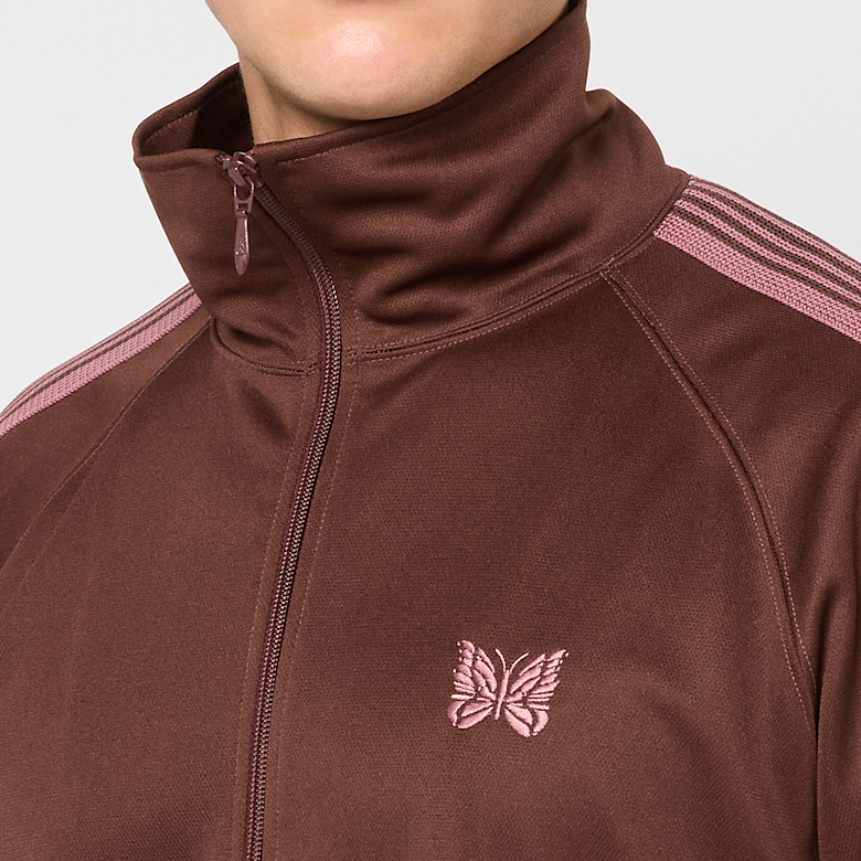 Buy Needles Track Jacket in brown | RW314-BROWN at MBCY