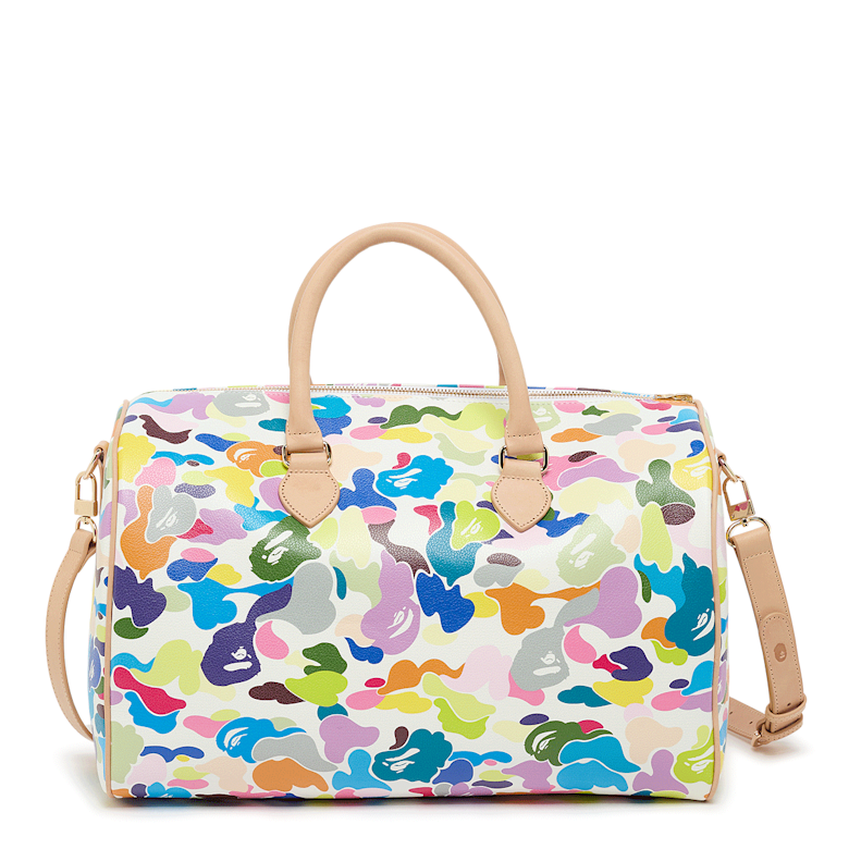 Buy A Bathing Ape Multi Camo Boston Bag L in multi-colour