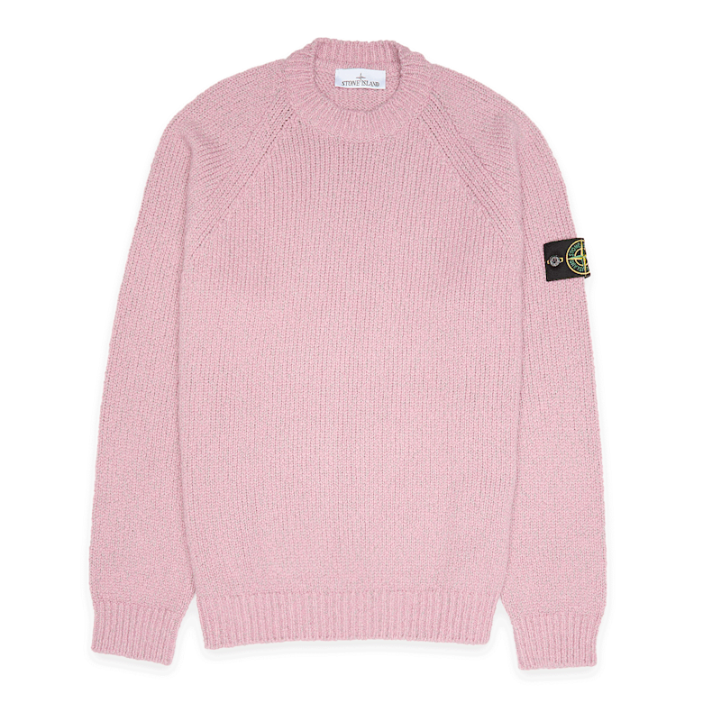 stone  薄手ニット pink Buy Stone Island Crewneck in light pink | 5100050S00N1-V0M80 at MBCY