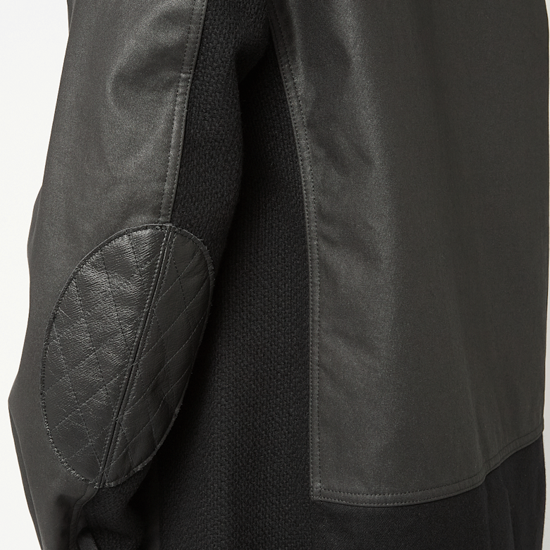 Buy Junya Watanabe MAN Leather Coat in black | WP-J026-W25-1 at MBCY