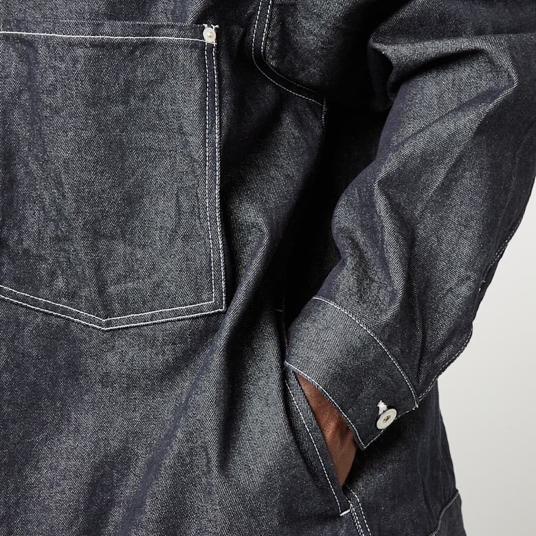 Buy Comme des Garcons Homme Denim Jacket in blue | HQ-J013-S26-2