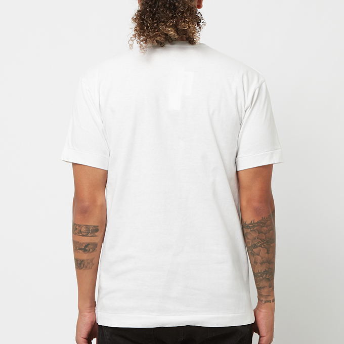 Comme des Garcons Play Big Red Heart Logo T-Shirt weiß 51229 4