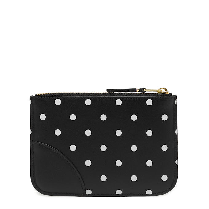 Comme des Garcons Wallet Dots Printed Leather Line black 53177 2