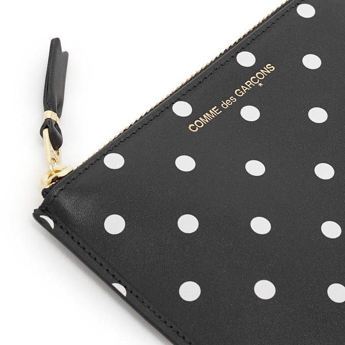 Comme des Garcons Wallet Dots Printed Leather Line black 53177 3