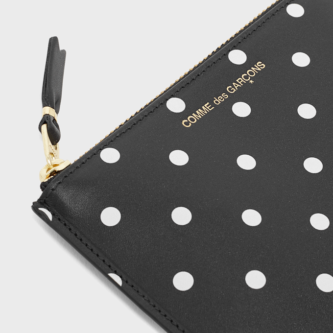 Comme des Garcons Wallet Dots Printed Leather Line schwarz 53177 3