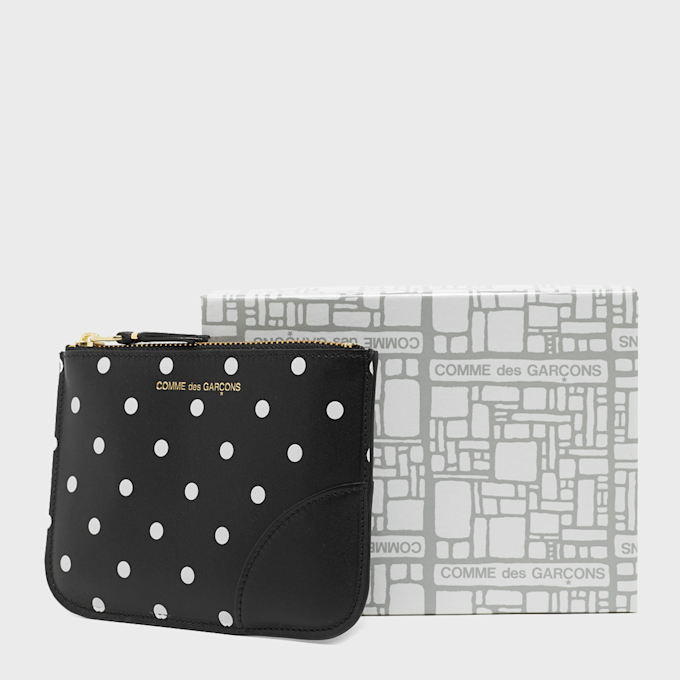 Comme des Garcons Wallet Dots Printed Leather Line schwarz 53177 4