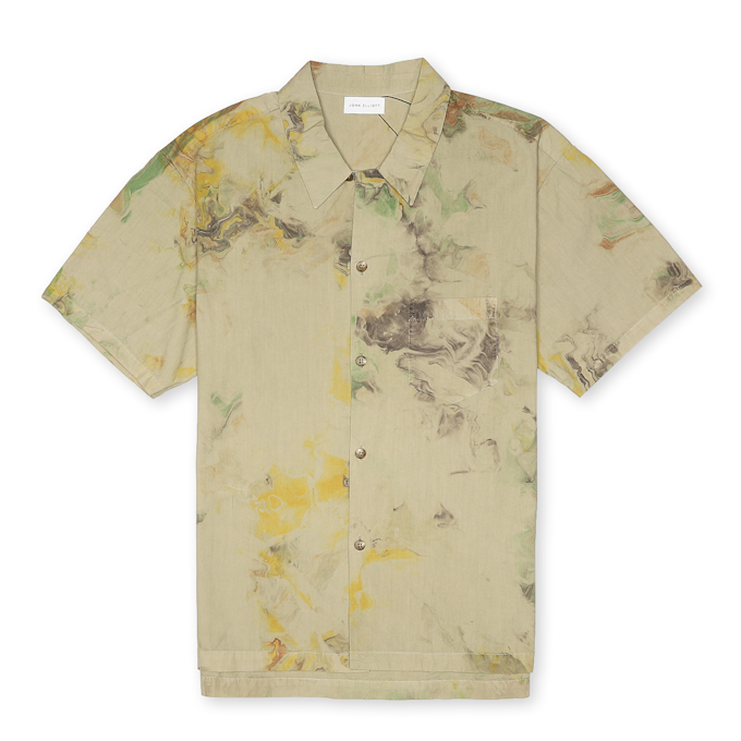 John Elliott Bowling Shirt green 54655 1