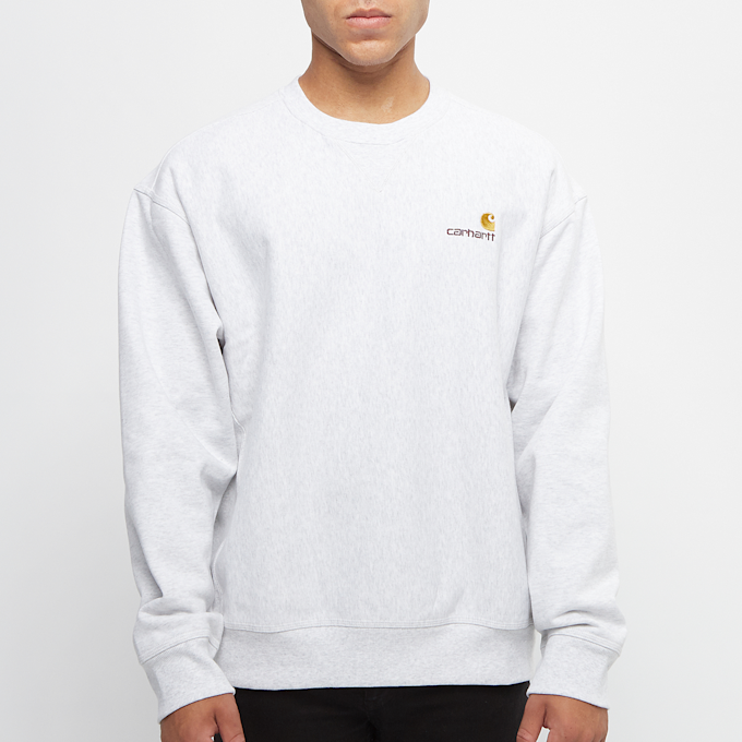 Carhartt WIP American Script Sweatshirt grijs 55772 2