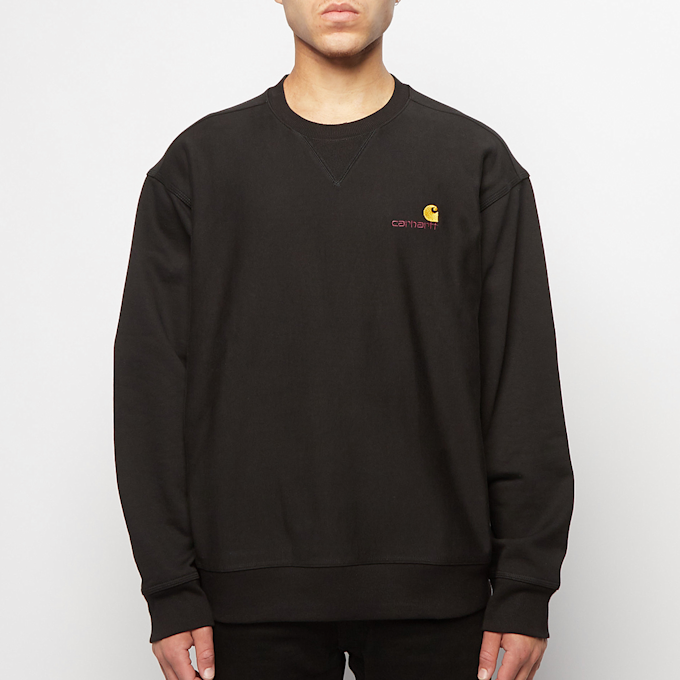 Carhartt WIP American Script Sweatshirt zwart 55771 2