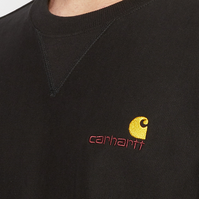 Carhartt WIP American Script Sweatshirt schwarz 55771 5