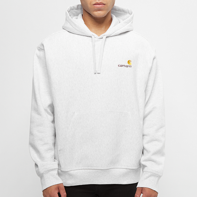 Carhartt WIP Hooded American Script Sweatshirt grau 55776 2