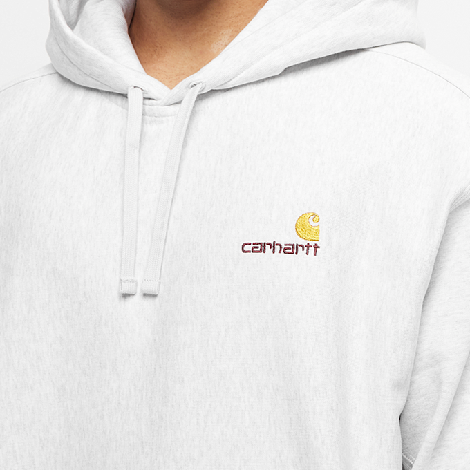 Carhartt WIP Hooded American Script Sweatshirt grey 55776 5