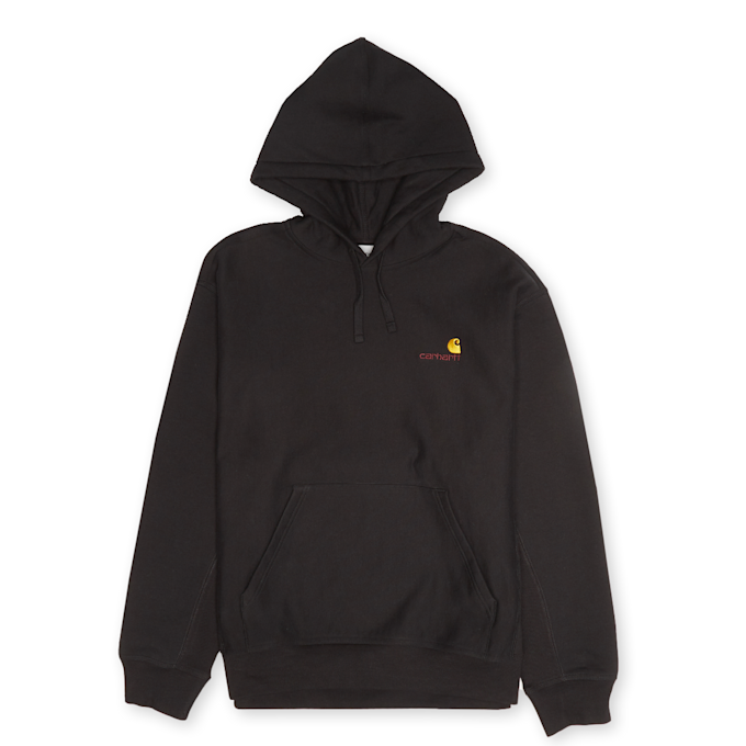 Carhartt WIP Hooded American Script Sweatshirt black 55777 1