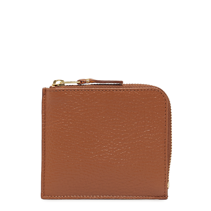 Comme des Garcons Wallet Textured Leather Wallet bruin 57263 1