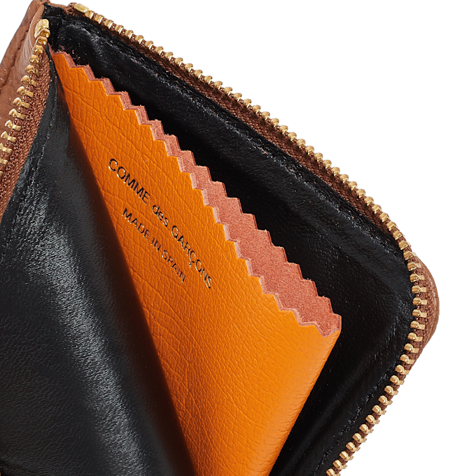 Comme des Garcons Wallet Textured Leather Wallet braun 57263 3
