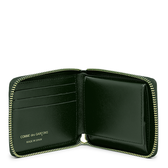 Comme des Garcons Wallet Classic Leather Line green 58468 3
