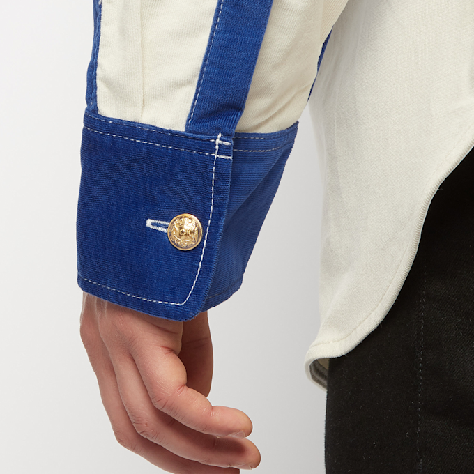 Wales Bonner MONTEGO COLOUR BLOCK SHIRT beige 60098 7