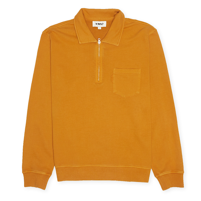YMC Sugden Zip Sweatshirt geel 60806 1