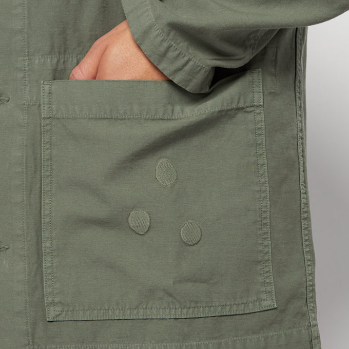 Norse Projects x Geoff McFetridge Mads Backsatin green 66523 6