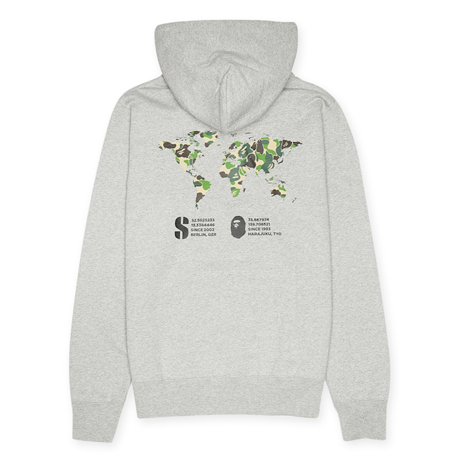 solebox x A Bathing Ape (BAPE) Hoodie grau 69855 1
