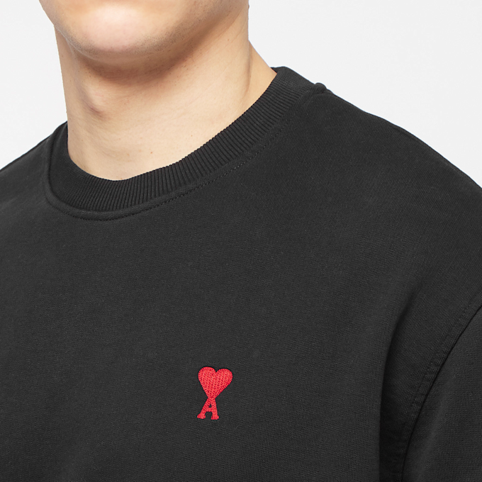 AMI PARIS De Coeur Sweatshirt Red Logo Small zwart 71304 5