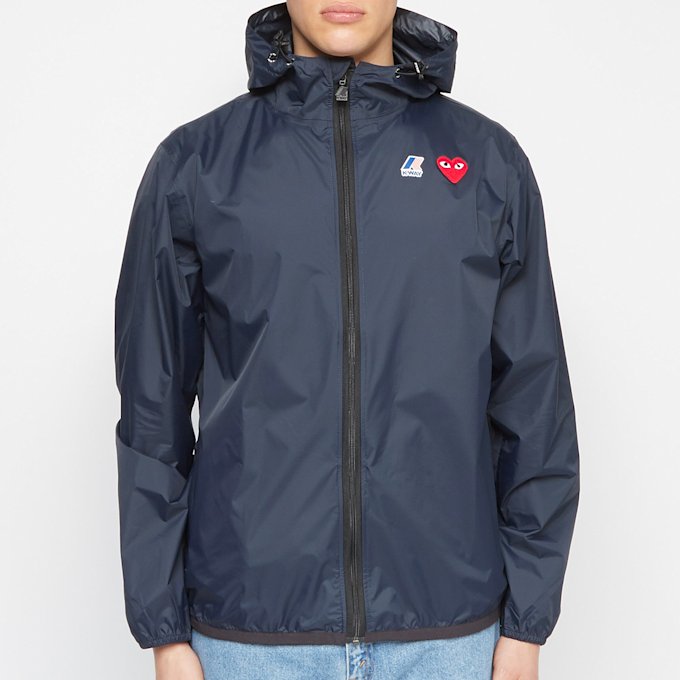 Comme des Garcons Play K-Way Jacket Full Zip blue 71588 2