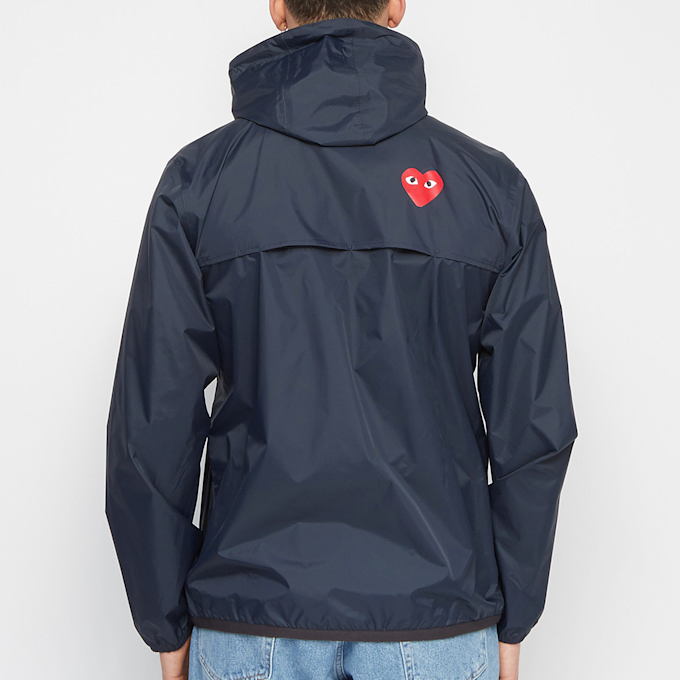 Comme des Garcons Play K-Way Jacket Full Zip blauw 71588 4