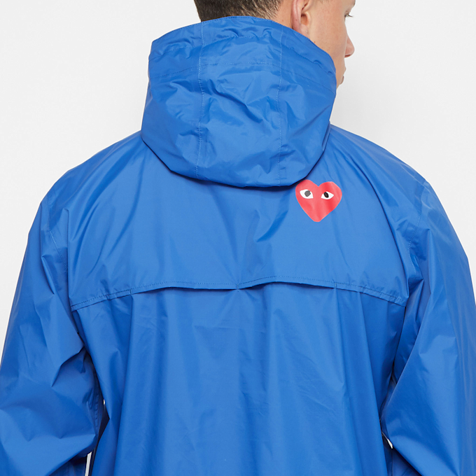 Comme des Garcons Play K-Way Hoodie Half Zip blau 71596 8
