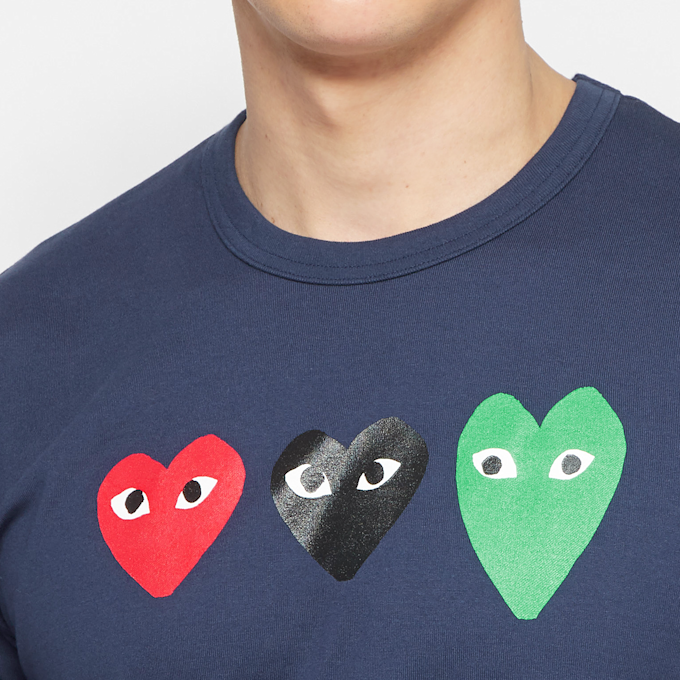 Comme des Garcons Play Play Logo T-Shirt blau 71598 5