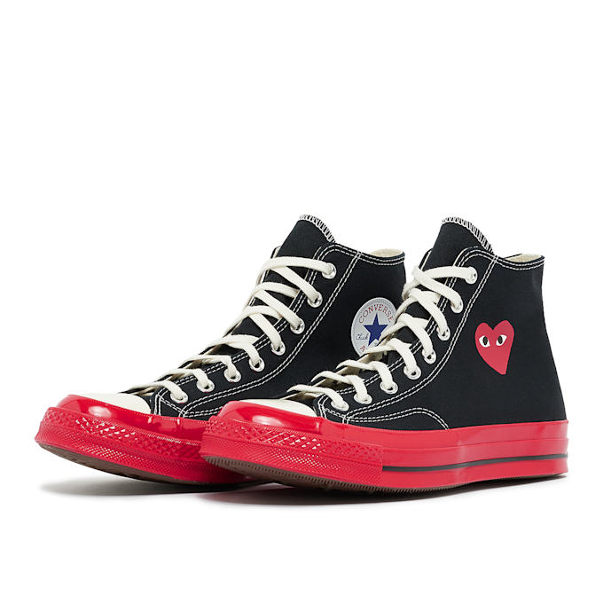 Comme des Garcons Play Red Sole Chuck Taylor 70 Hi Top schwarz 74125 1