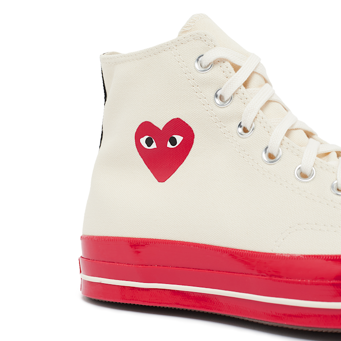 Comme des Garcons Play Red Sole Chuck Taylor 70 Hi Top beige 74130 5