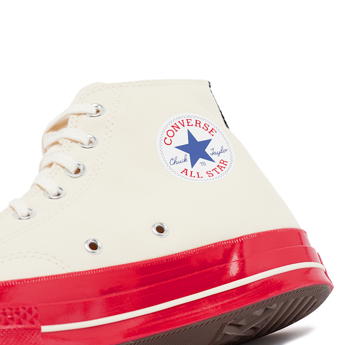 Comme des Garcons Play Red Sole Chuck Taylor 70 Hi Top beige 74130 6