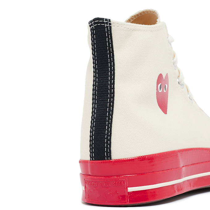Comme des Garcons Play Red Sole Chuck Taylor 70 Hi Top beige 74130 7