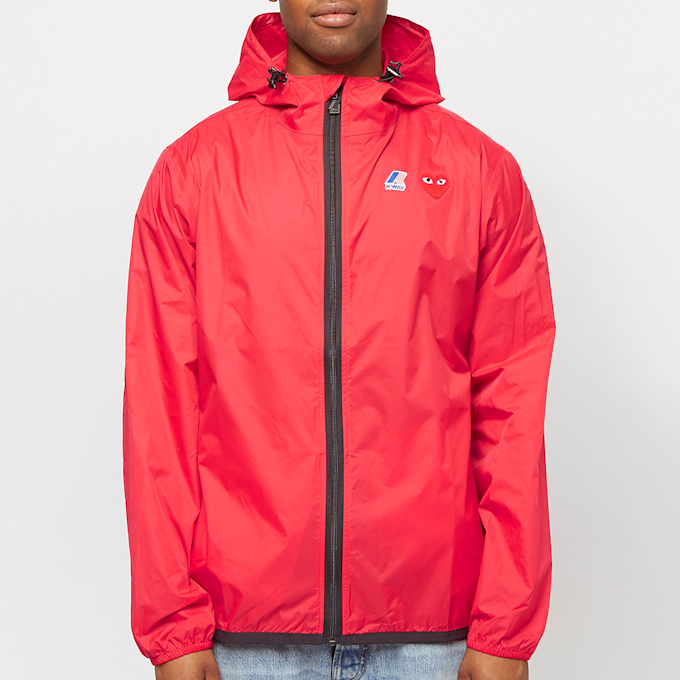 Comme des Garcons Play K-Way Full Zip Jacket rood 75566 2