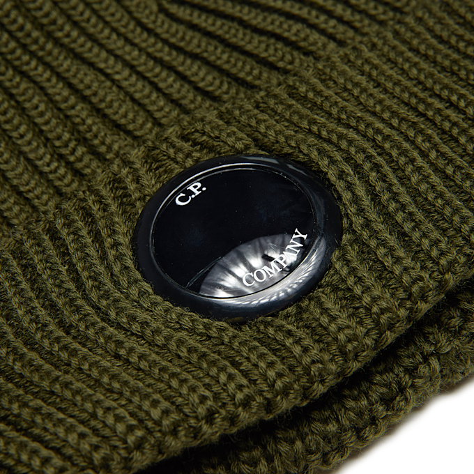C. P. Company Extra Fine Merino Wool Beanie grün 75694 3