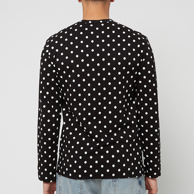 Comme des Garcons Play Black Polka Dot Longsleeve zwart 77066 4
