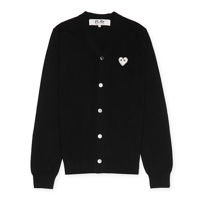 Comme des Garcons Play Knit Cardigan black 77068 1