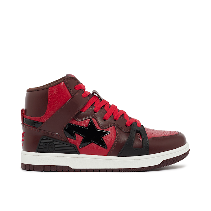 A Bathing Ape Wmns Bape Sta 93 Hi L red 77383 2