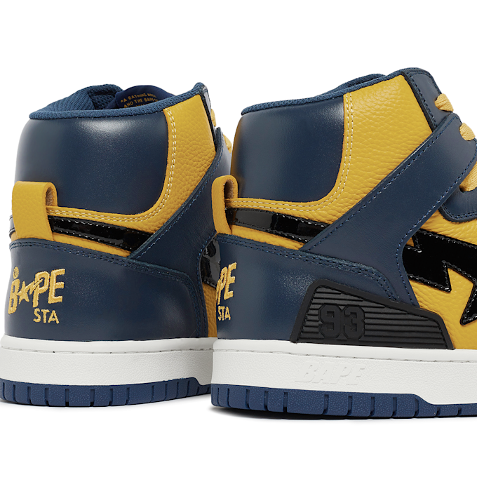 A Bathing Ape Wmns Bape Sta 93 Hi L yellow 77387 5