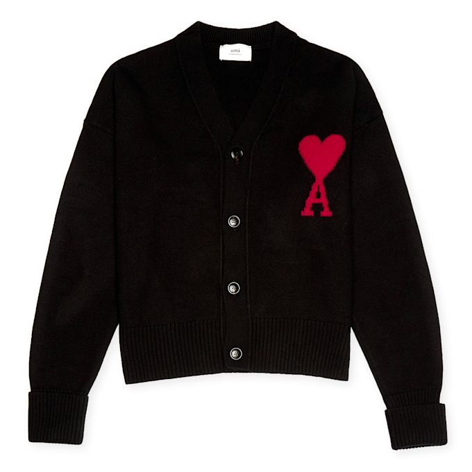 AMI PARIS ADC Cardigan zwart 78544 1