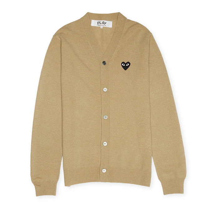 Comme des Garcons Play Play Cardigan Black Heart beige 80454 1