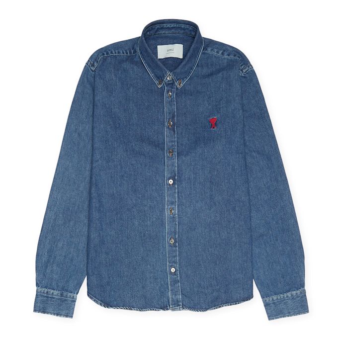 AMI PARIS Adc Shirt blue 80793 1