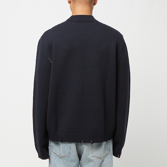 Ambush Felted Knit Regular Crew Neck blue 81080 4