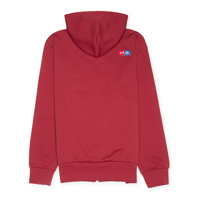 Comme des Garcons Play x The Artist Invader Hooded Zip Sweatshirt red 81357 1