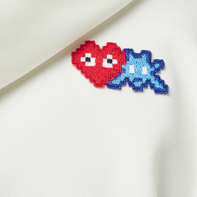 Comme des Garcons Play x The Artist Invader Hooded Zip Sweatshirt beige 81361 6