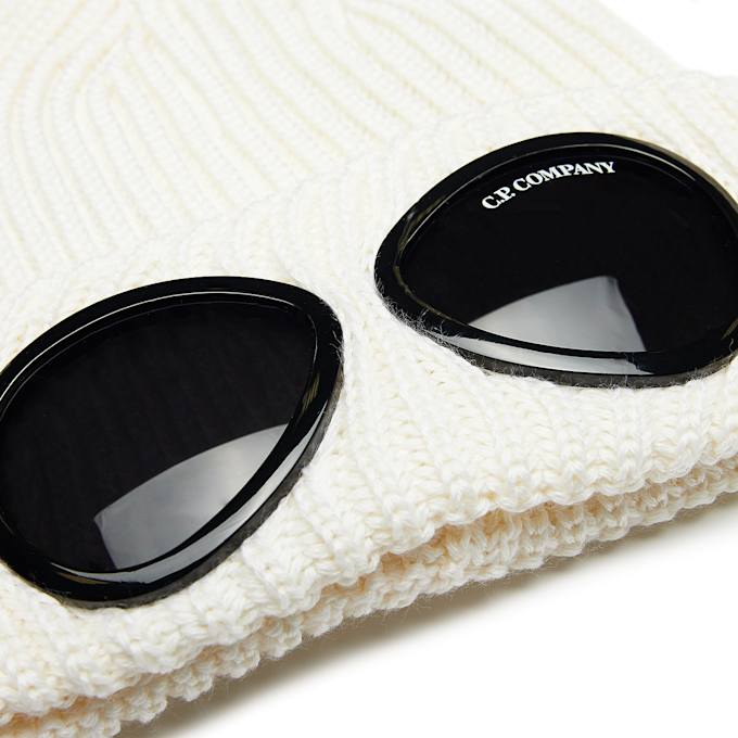 C. P. Company Extra Fine Merino Wool Goggle Beanie beige 82136 3