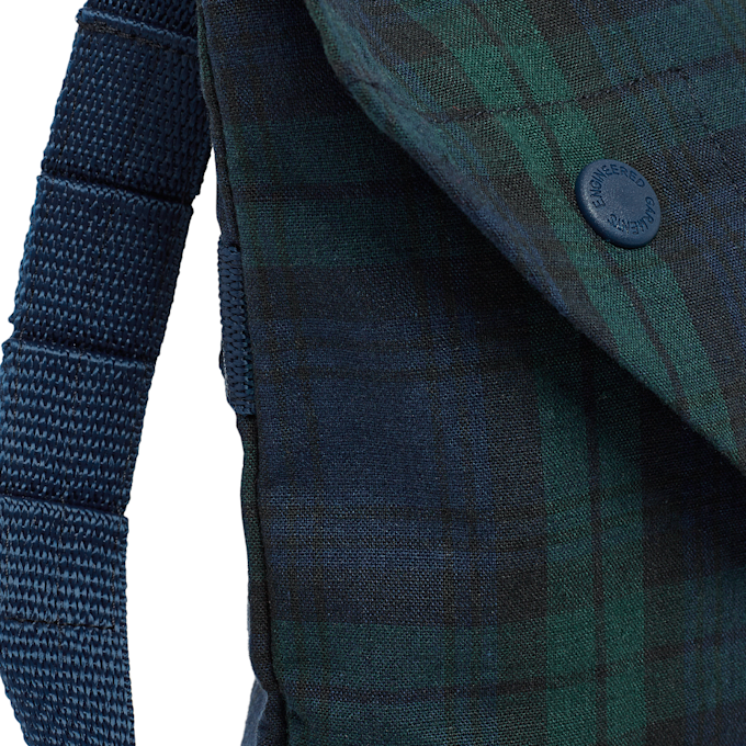 Engineered Garments Shoulder Pouch Blackwatch Cotton Linen blau 82752 4